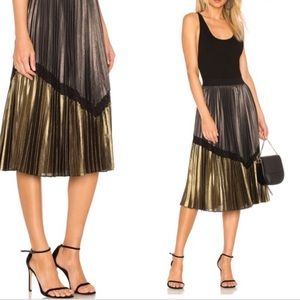 BCBG Metallic Midi Skirt